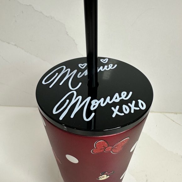 2025 Disneyland x Starbucks Minnie Mouse POLKA DOT Stainless Steel Tumbler NWT - Picture 3 of 9